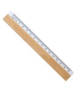 Wood and Plastic PD Ruler